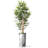 Artificial Tree in Contemporary Geometric Pattern Planter Fake Bamboo Silk Tree Plant Pot Plus Tree-103592544