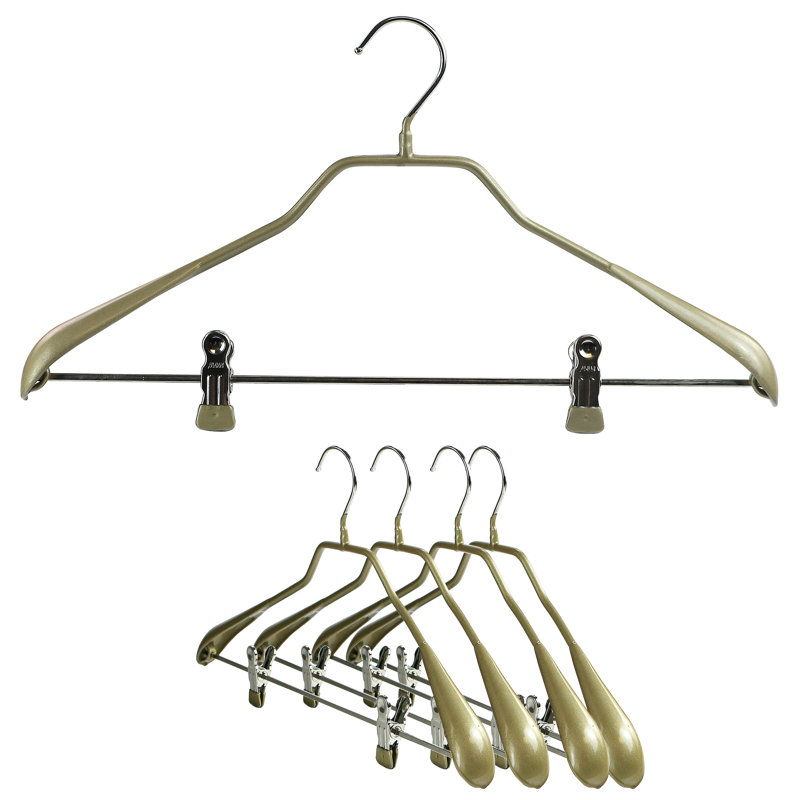Barre moulante avec pinces pour jupe / pantalons, Or