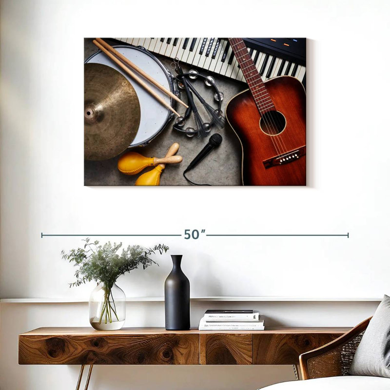 Abarca Musical Instruments Medley, 24" H x 36" W