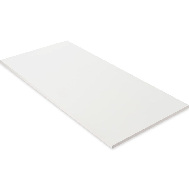 Superbe plateau de table monobloc Kaboon pour usage domestique ou commercial, Blanc, H 1 po x l 59,1 po x P 27,56 po