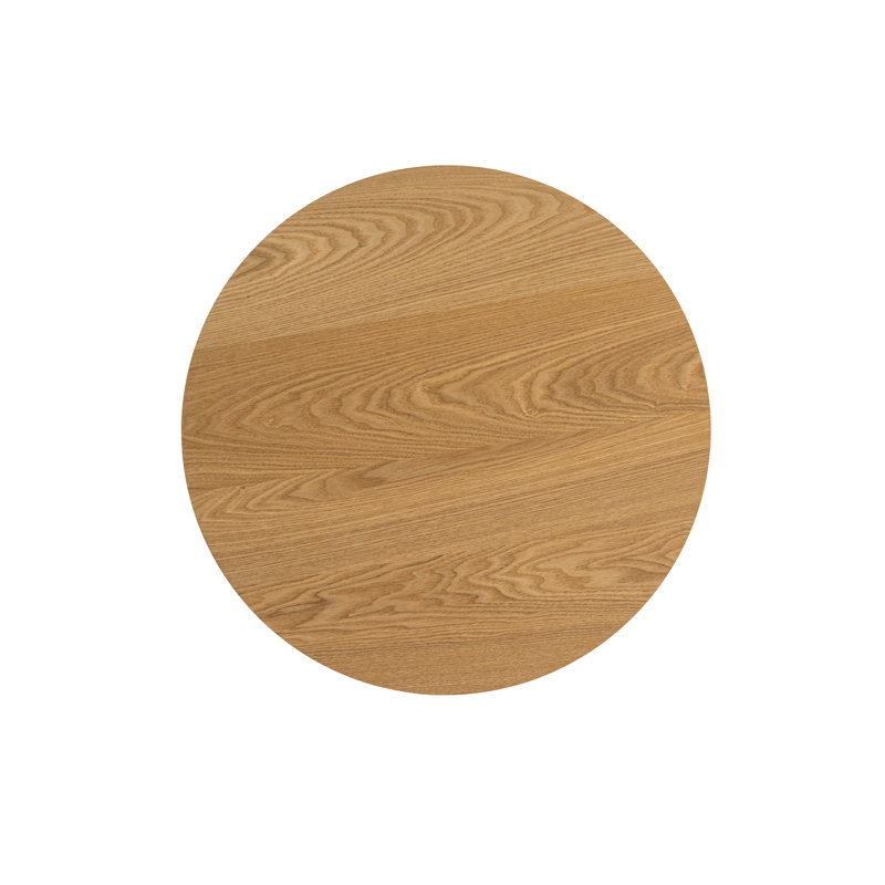 43.5’’ H Modern Round Bar Table, Solid Wood Base Bar Table For Dining Room, Natural