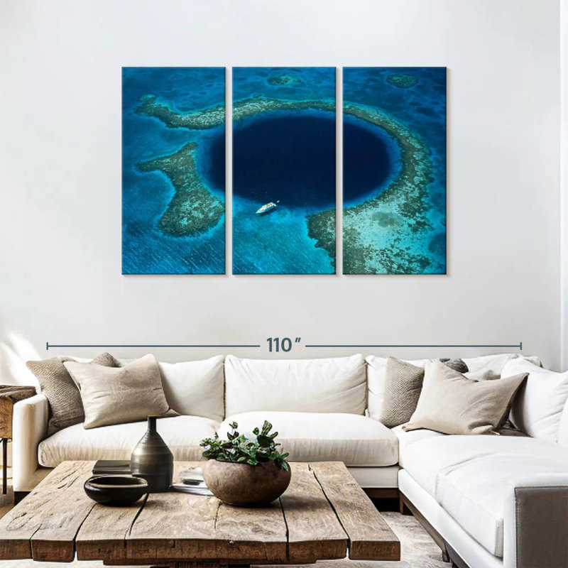 Sebbie Belize Great Blue Hole, H 48 po x l 74 po