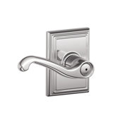 Flair Lever with Addison Trim Bed and Bath Lock