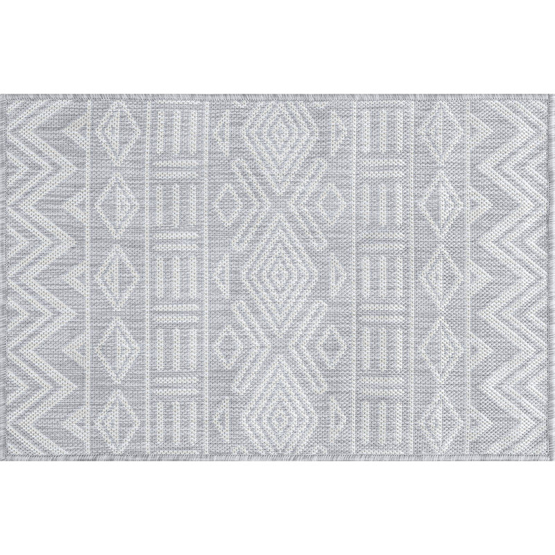 Tapis d'intérieur / extérieur gris Urbank, Rectangle de 2 pi x 3 pi