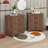 Rustic Three Drawer Reclaimed Solid Wood Farmhouse Nightstand Set Of Two
