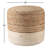 Fabian 18" Wide Round 100% Braided Jute Ombre Pouf Ottoman/Foot Stool by Jaipur Living-1373332603