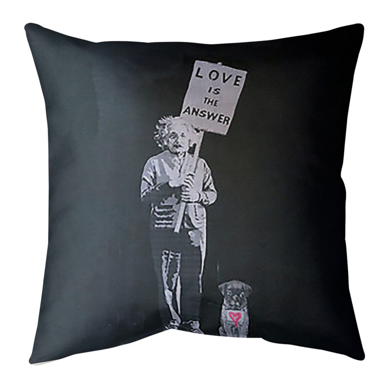 Reversible Throw Pillow, 18" x 18", Poly Twill