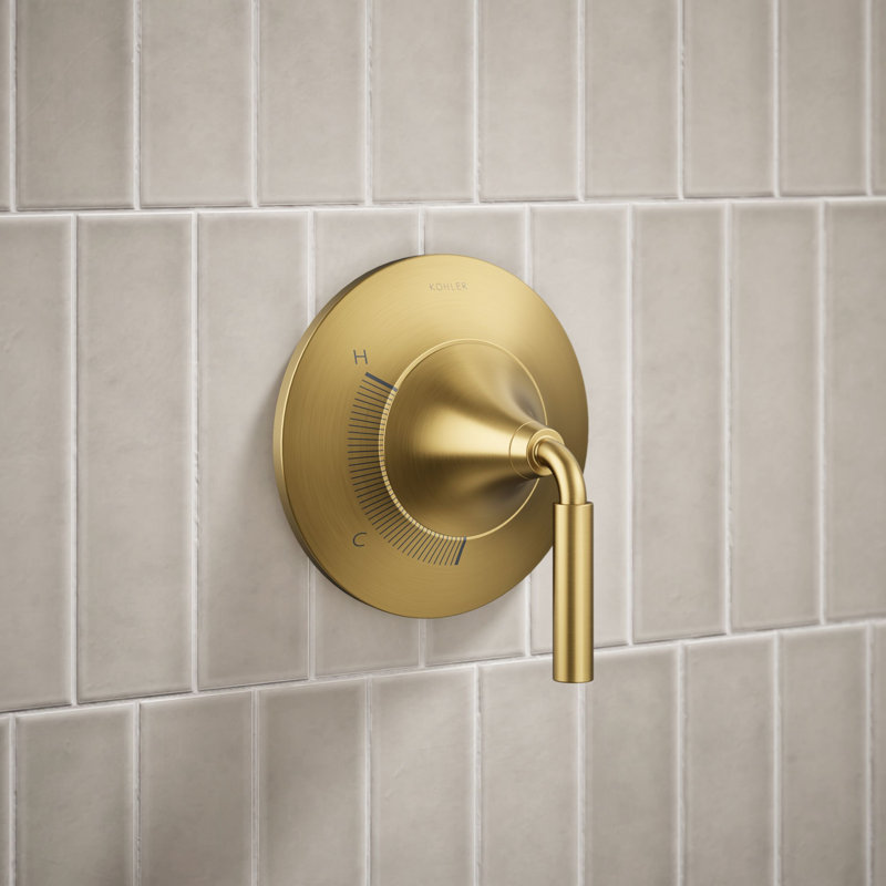 Tone Pressure-Balancing Shower Faucet Trim, Vibrant Brushed Moderne Brass