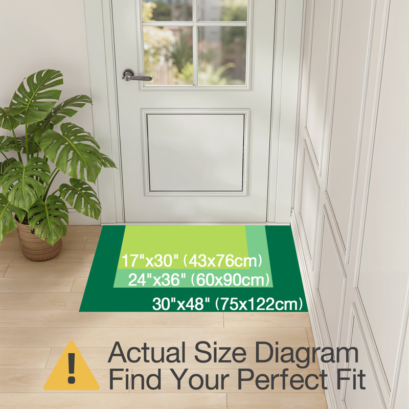 Tapis d'entrée, tapis d'entrée intérieur / extérieur absorbant et résistant à la boue, L 24 po x L 36 po