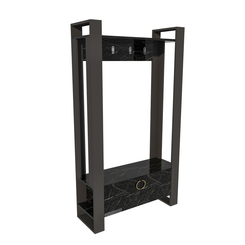 Coat Rack With Bench And Cabinet Flumen 