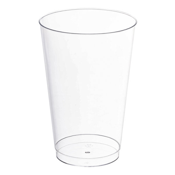 SmartyHadaParty 14 oz. Crystal Clear Plastic Disposable Party Cups | Wayfair 14 oz. Crystal Clear Plastic Disposable Party Cups