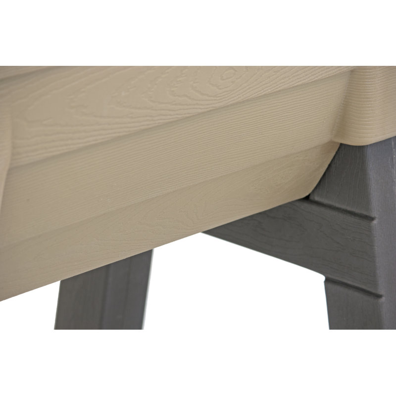 Khaki Self-Watering Elevated Plastic Garden Bed