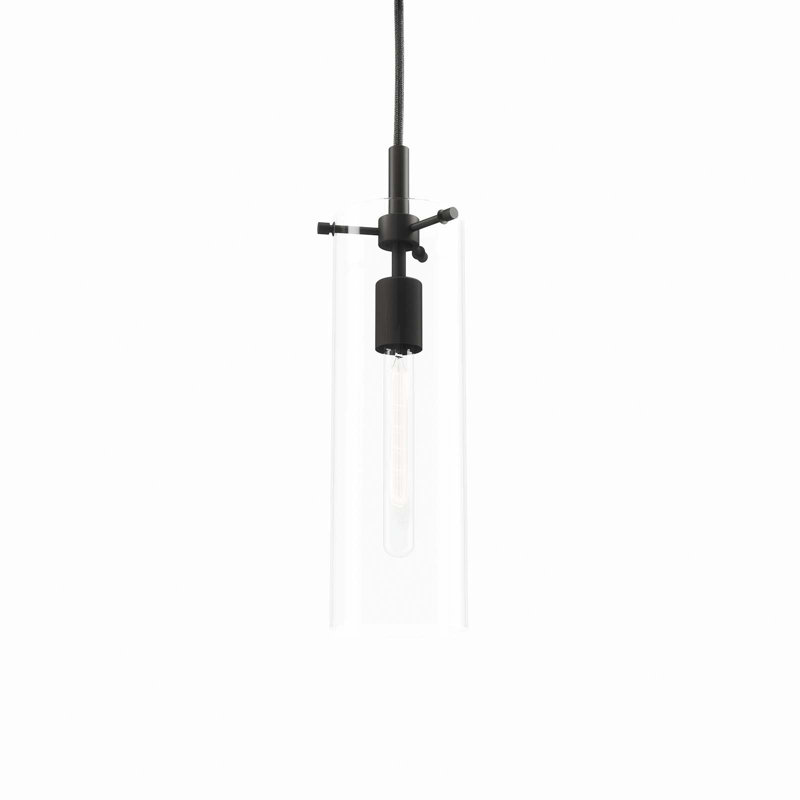 Luminaire suspendu Skylark en noir transparent, Noir