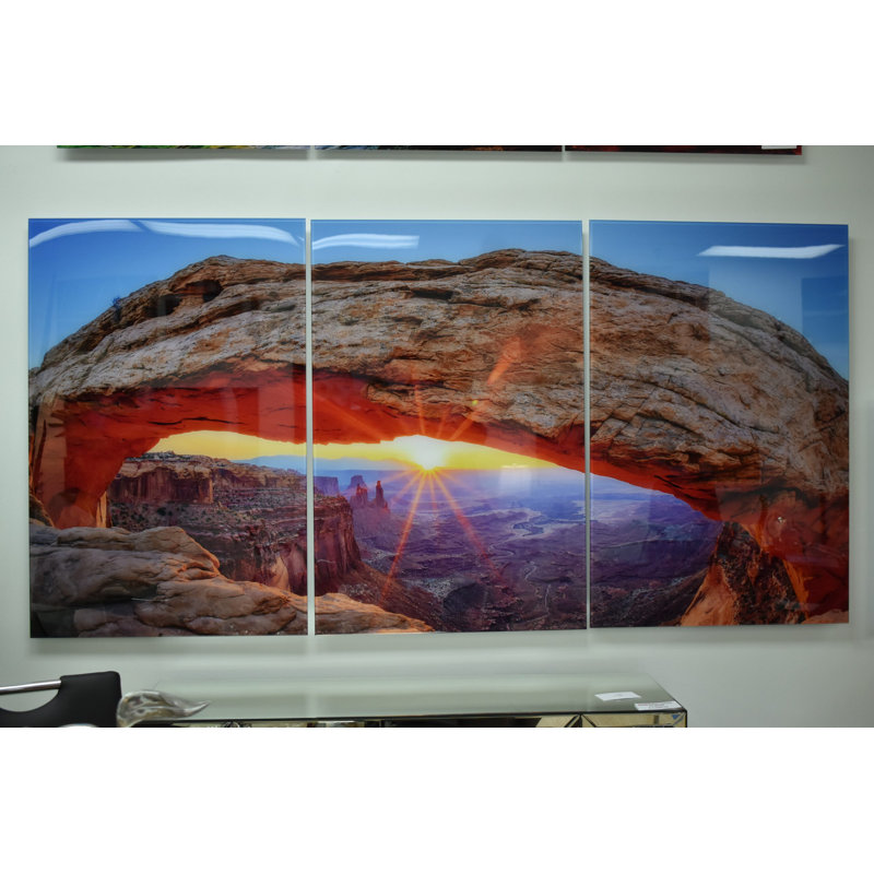 Grande arche Mesa, parc national de Canyonlands, trois pièces en acrylique 1 po x 78 po x H 39 po