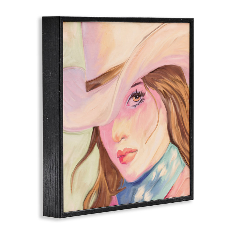 Giclée brune encadrée, par Kim Allen, H 24 po x l 24 po, Giclée encadrée noir minuit