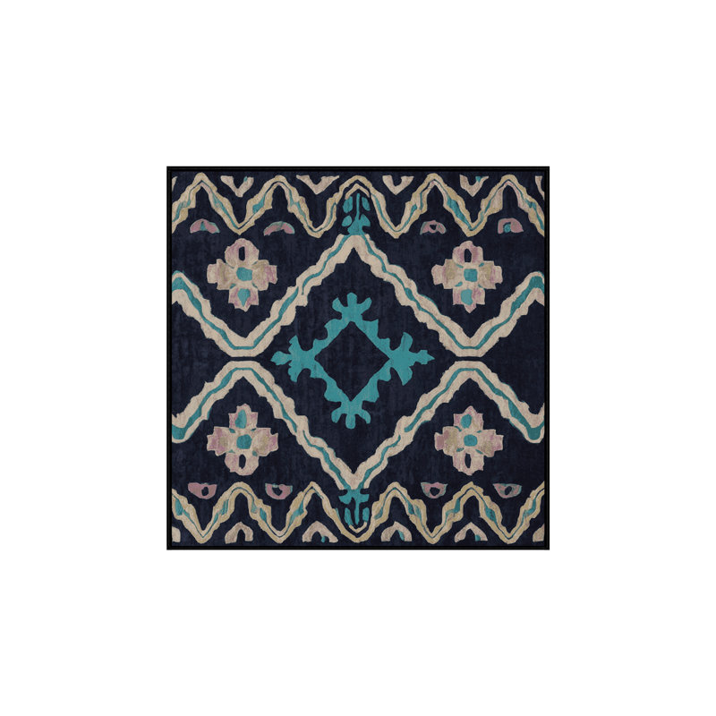 Tapis gris soyeux et moelleux, Carré 3 pi