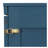 Queen Size Murphy Bed Wall Bed with Storage Drawers & USB Charging Ports, Navy Blue Space Saving Folding Cabinet