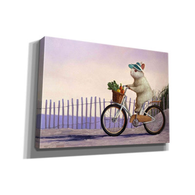 «Beach Bunny» par Lucia Heffernan - peinture sur toile tendue