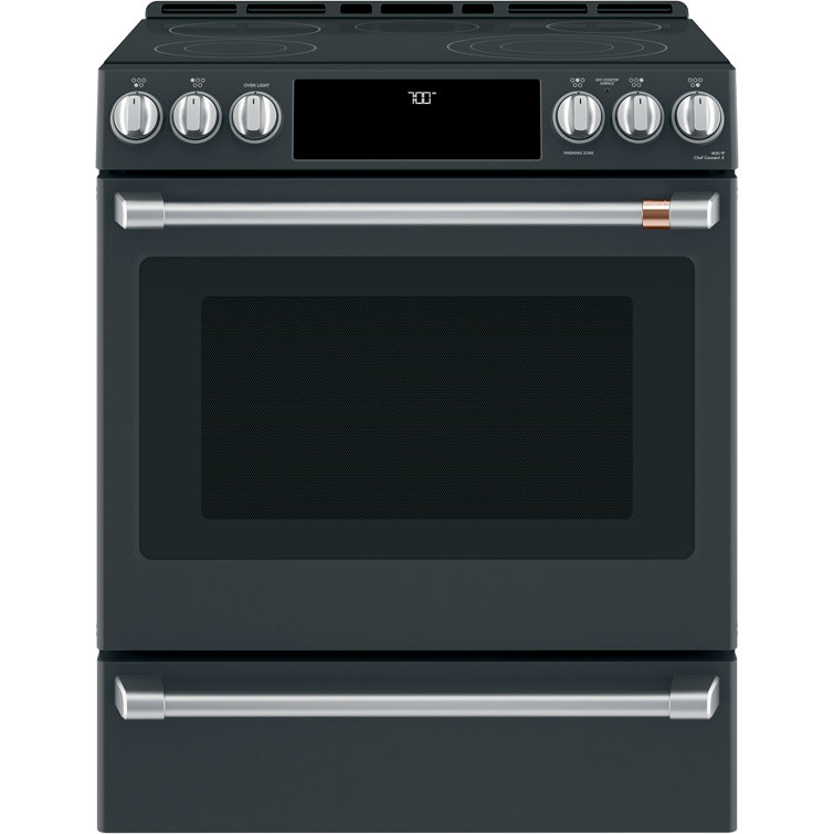 Café 30" 5.7 cu. ft. Smart Slide-in Electric Range with Convection Oven and Radiant Cooktop