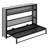 Murphy Bed With Shelves, Metal Wall Bed With Foldable And Space-Saving Design