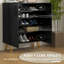 HOMCOM Narrow Shoe Cabinet with High Gloss for 15-20 Pairs of Shoes-1170683562