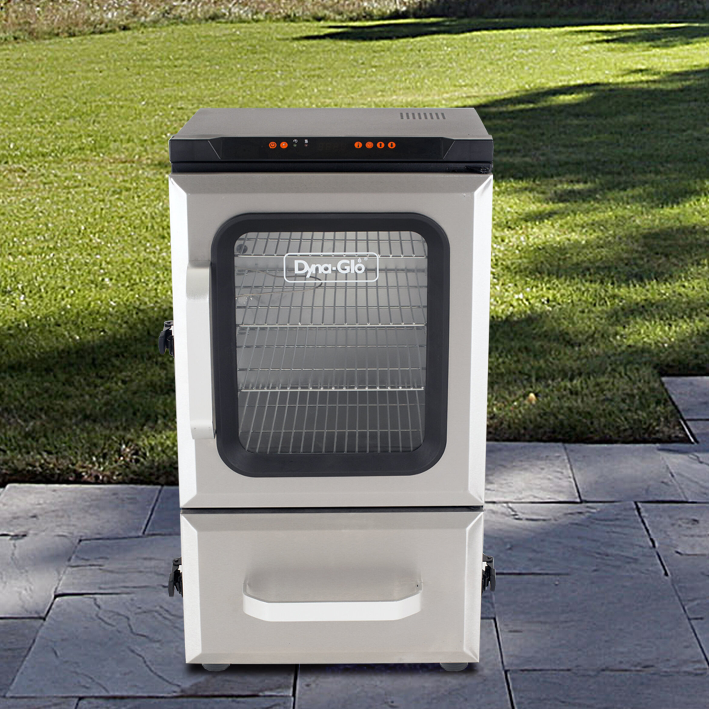 Americana 351-Sq in Silver Electric Smoker in the Electric Smokers  department at