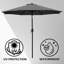 Parasol de marché inclinable 108 pi Jaenis-1054673050