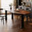 Walnut Rectangular Solid Wood Dining Table-1832295833