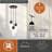 Treveion 3L Contemporary Pendant Light White Pill Glass-2007563030