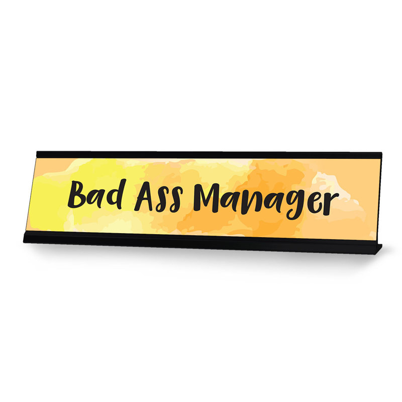Enseigne de bureau Bad Ass