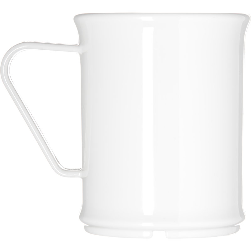 Polycarbonate Plastic Coffee Mug, White