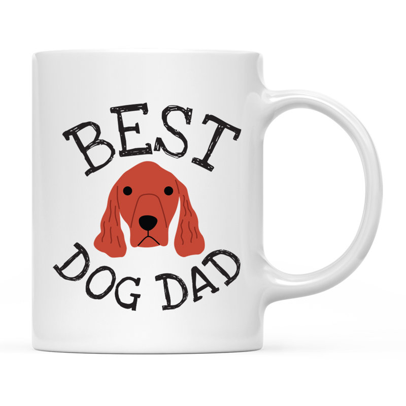 Tasse à café Best Dog Dad, Setter irlandais
