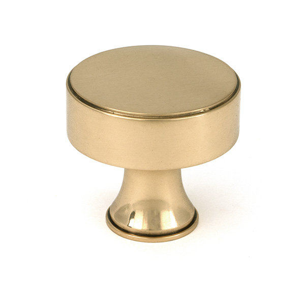 Scully Cabinet Knob, 1.50" Knob Diameter, Polished Bronze