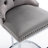 Kratsas Modern Velvet Bar Stools Set of 2 | Button Tufted & Rivet Trim, Chrome Metal Base for Kitchen Island-1113788607-1123525263