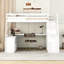 Lit mezzanine simple - blanc. Comprend 7 tiroirs, 2 tablettes et un secrétaire. Élégant. Bureau blanc pour plus de 6 ans pour 6 ans et plus-1280586862