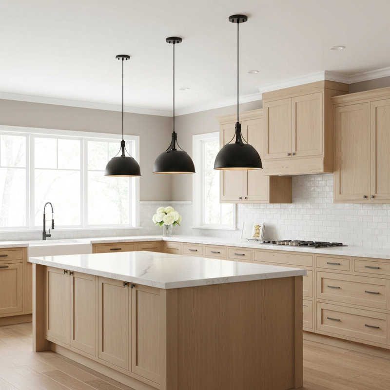 1 - Light Single Pendant, 75W, No, Midnight Black