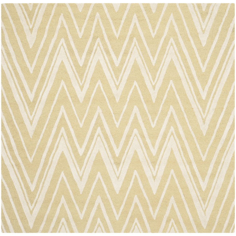 Sanyla Hand Tufted Wool Chevron Rug