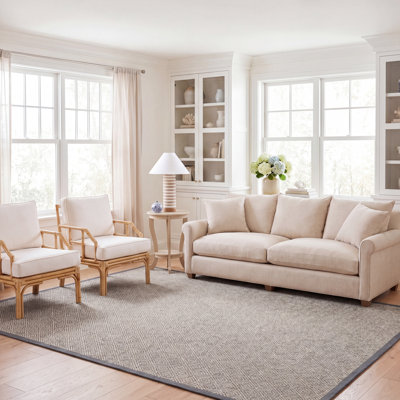 Tapis géométrique en sisal Freels