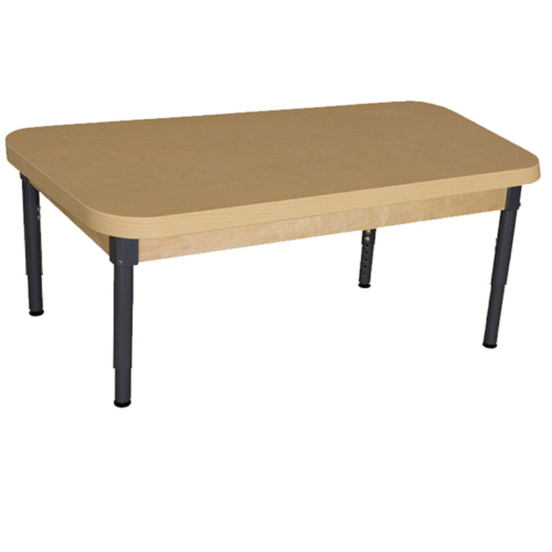 Table d'activité rectangulaire à hauteur ajustable, L 44 po x l 30 po, 13 po à 18 po, Non