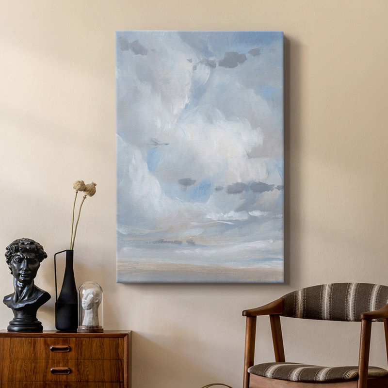 Bleu ciel II - galerie Cavas sur mesure, H 27 po x l 18 po