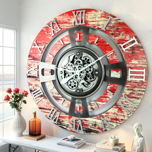 Horloge murale 24 po de taille moyenne pour le salon