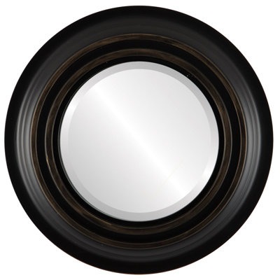 Pinter Wood Round Wall Mirror