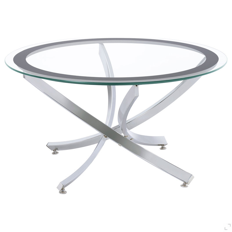 Table basse chromée