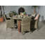 WENTWORTH 6 Seater Round Carver Dining Set (1 x 140cm Table & 6 x Chairs inc Cushions)-36111178