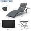 Chaise longue d'extérieur avec table Willi-1875443463