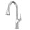 Robinet de cuisine rétractable en chrome poli à une poignée Pfister Highbury
