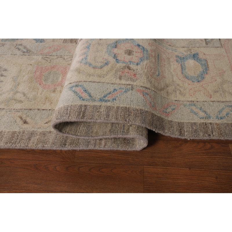 Brown Oushak Vegetable Dye Turkish Area Rug 8x10