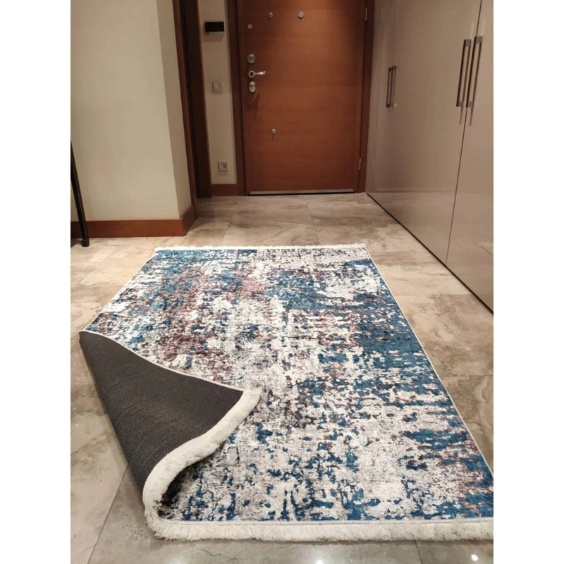 Tapis mathaï avec envers antidérapant, Tapis de couloir 2 pi 7 po x 10 pi 6 po