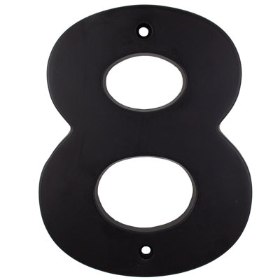 0.25'' H Weather Resistant Metal House Number