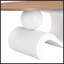 Ensemble de 2 tables basses gigognes blanches-234684409